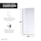 Anzzi Veil Series 74 in. by 34 in. Framed Glass Shower Screen Shower Door in Matte Black SD-AZFL06001MB - alternate 2